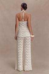 Glinda Crochet Pants - Ivory