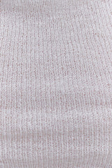 Elowen Knit Cowl Long Sleeve Top - White