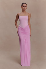 Roisin Slinky Maxi Dress - Powder Pink