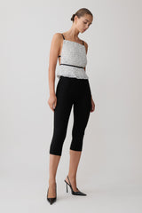 Lilou Pleated Sleeveless Top - Polka Dot