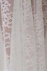 Haime Lace Hankie Midi Skirt - Ivory