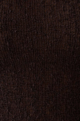 Mattais Boucle Knit Top - Dark Chocolate