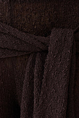 Mattais Boucle Knit Pants - Dark Chocolate