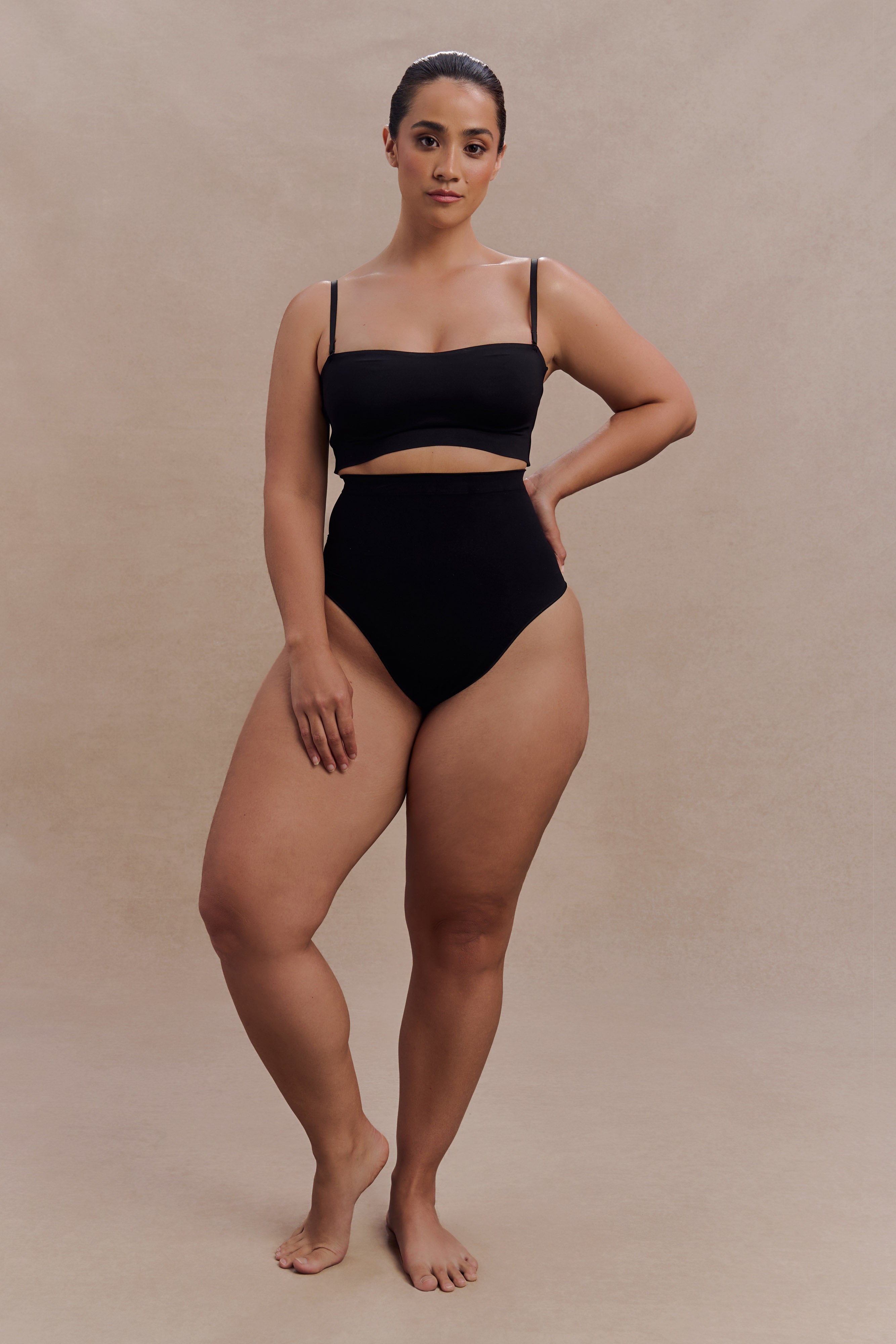 Joanna Strapless Shapewear Bra - Black