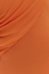 Elma Halter Knit Maxi Dress - Orange