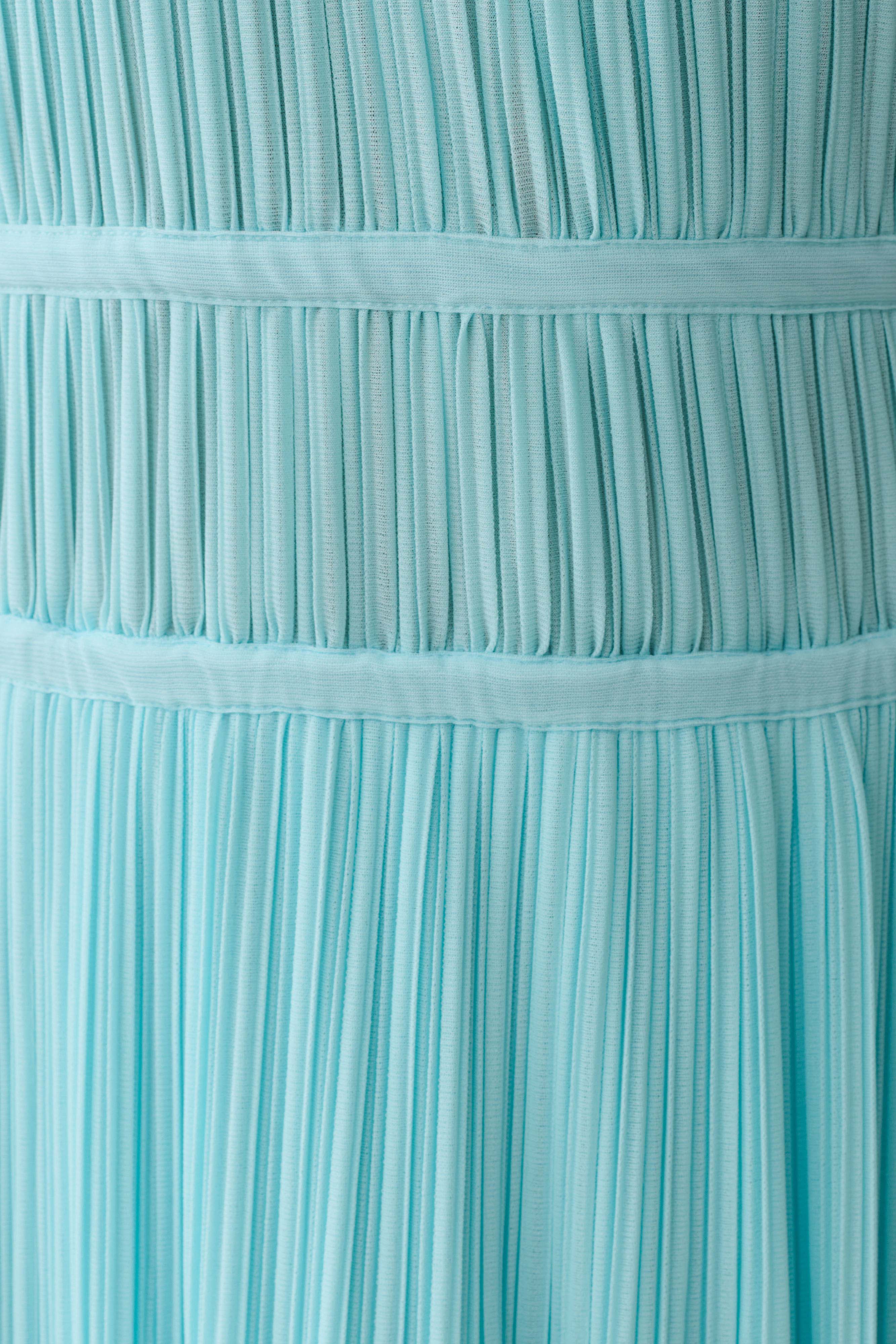 Thien Cowl Halter Midi Dress - Blue
