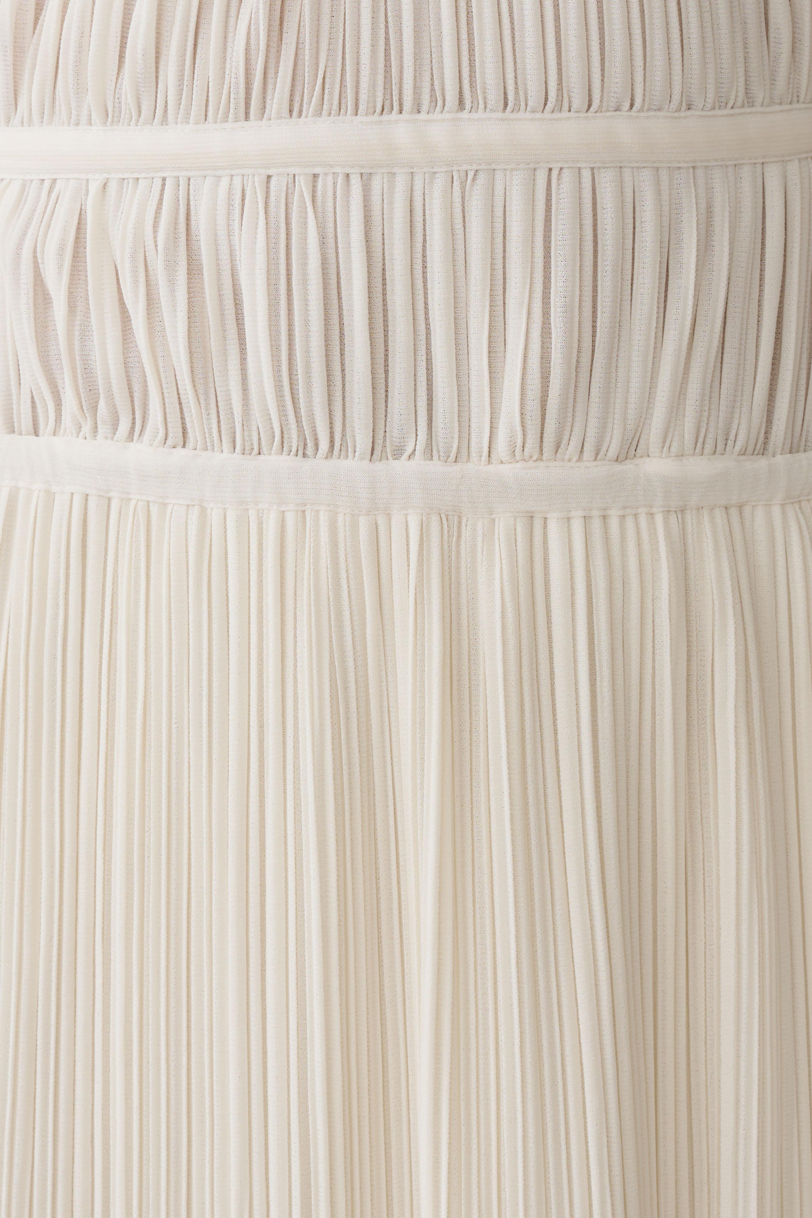 Thien Cowl Halter Midi Dress - Ivory
