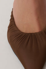 Bao Mesh Pointed Heel - Chocolate