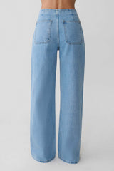 Caitlin Mid Rise Denim Jeans - Classic Blue