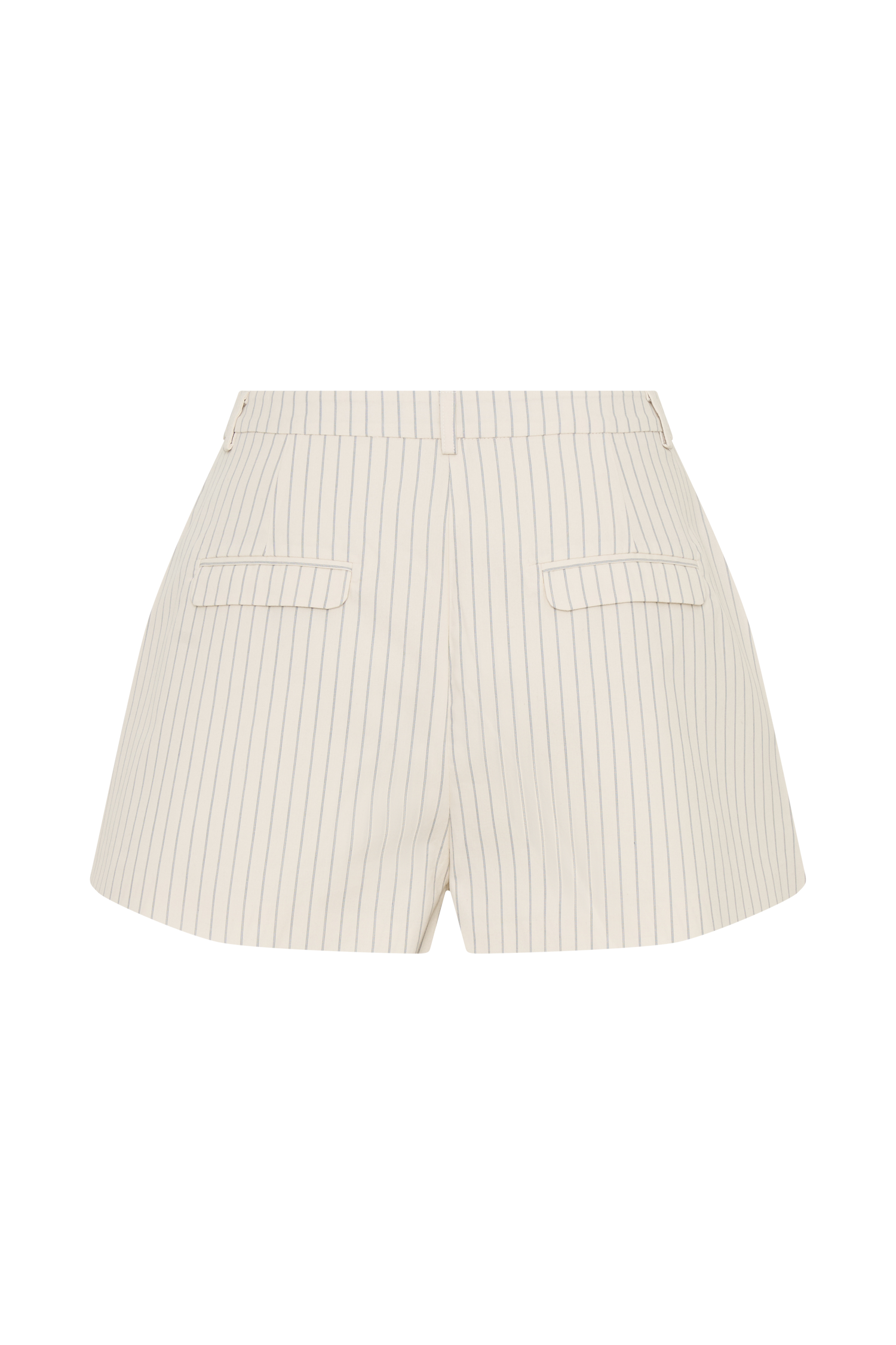Alina Pintuck Cotton Shorts - Stripe