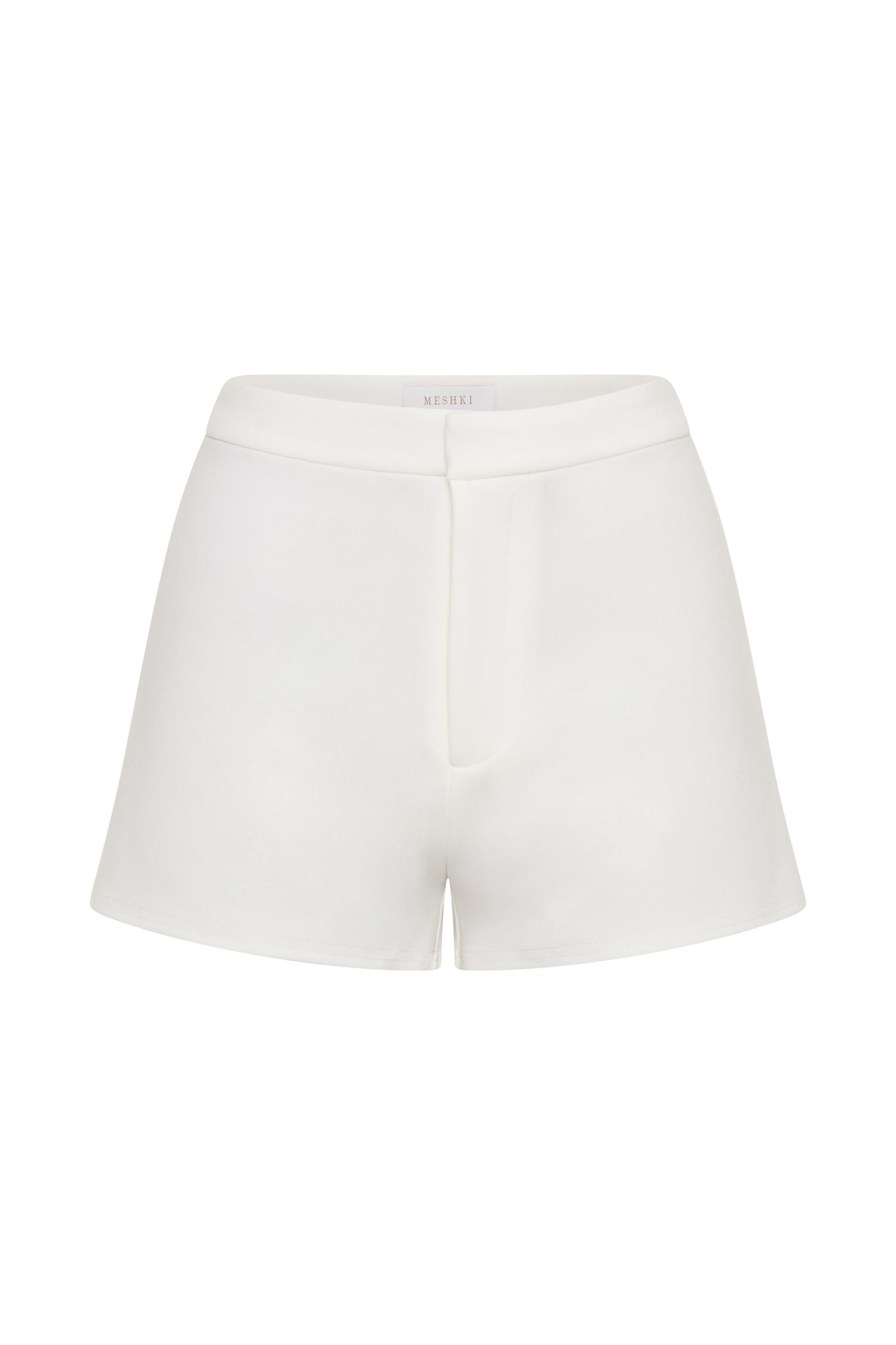Blanca Stretch Crepe Shorts - White
