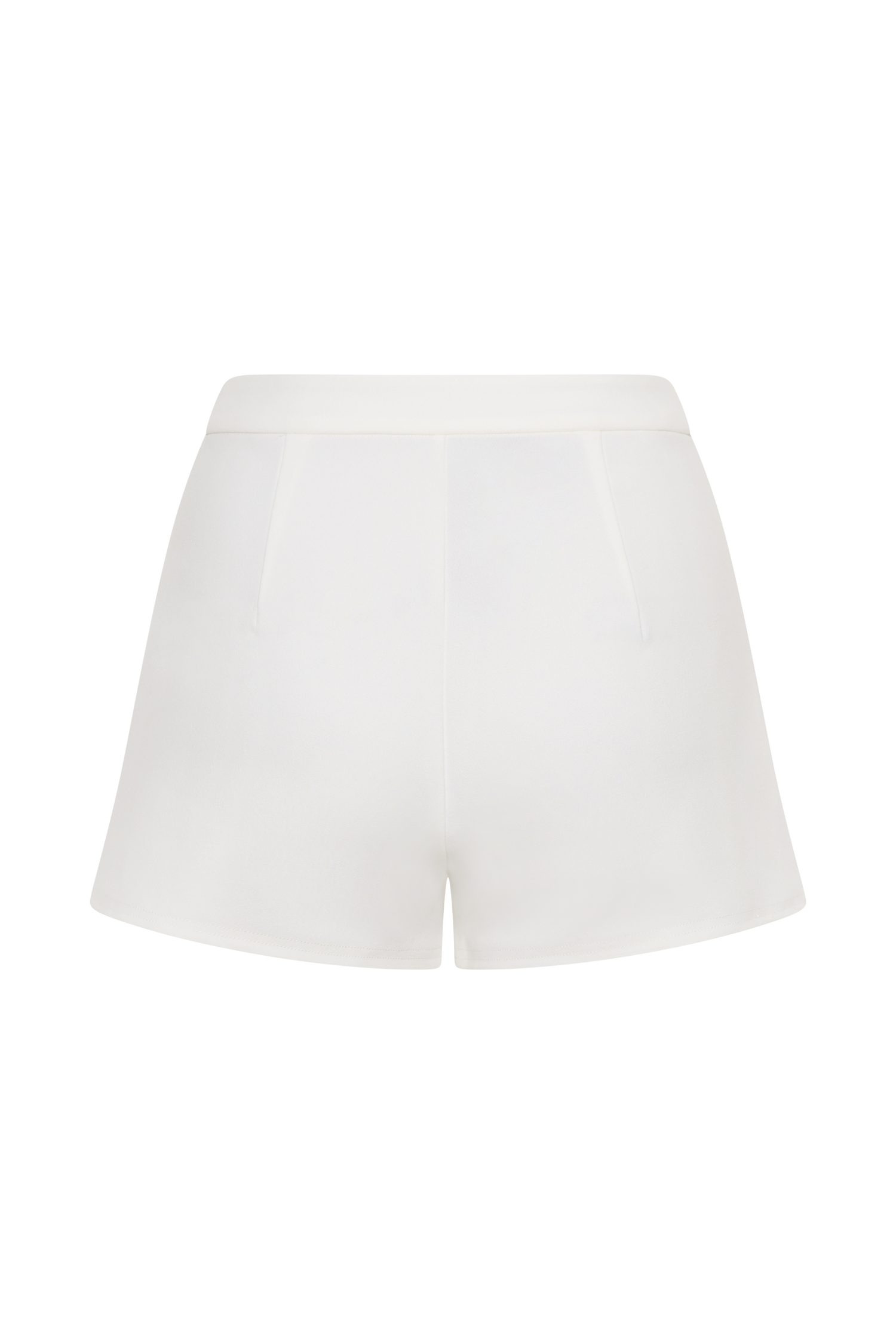 Blanca Stretch Crepe Shorts - White
