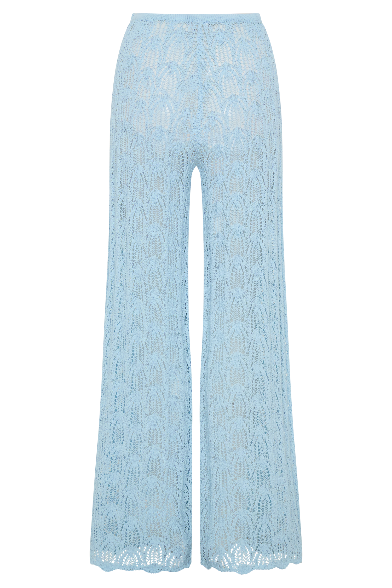 Glinda Crochet Pants - Light Blue