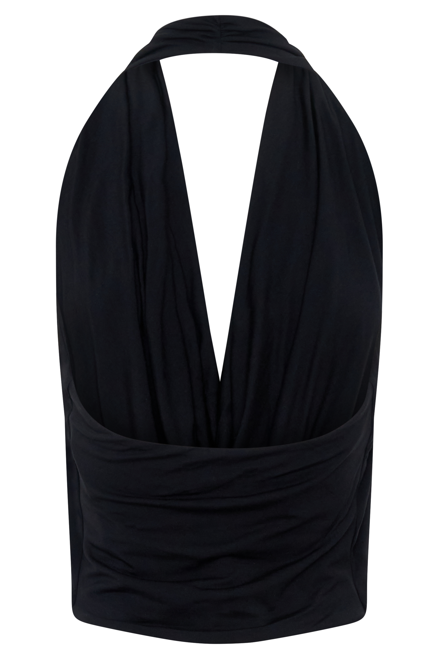 Huyen Cowl Front Modal Top - Black