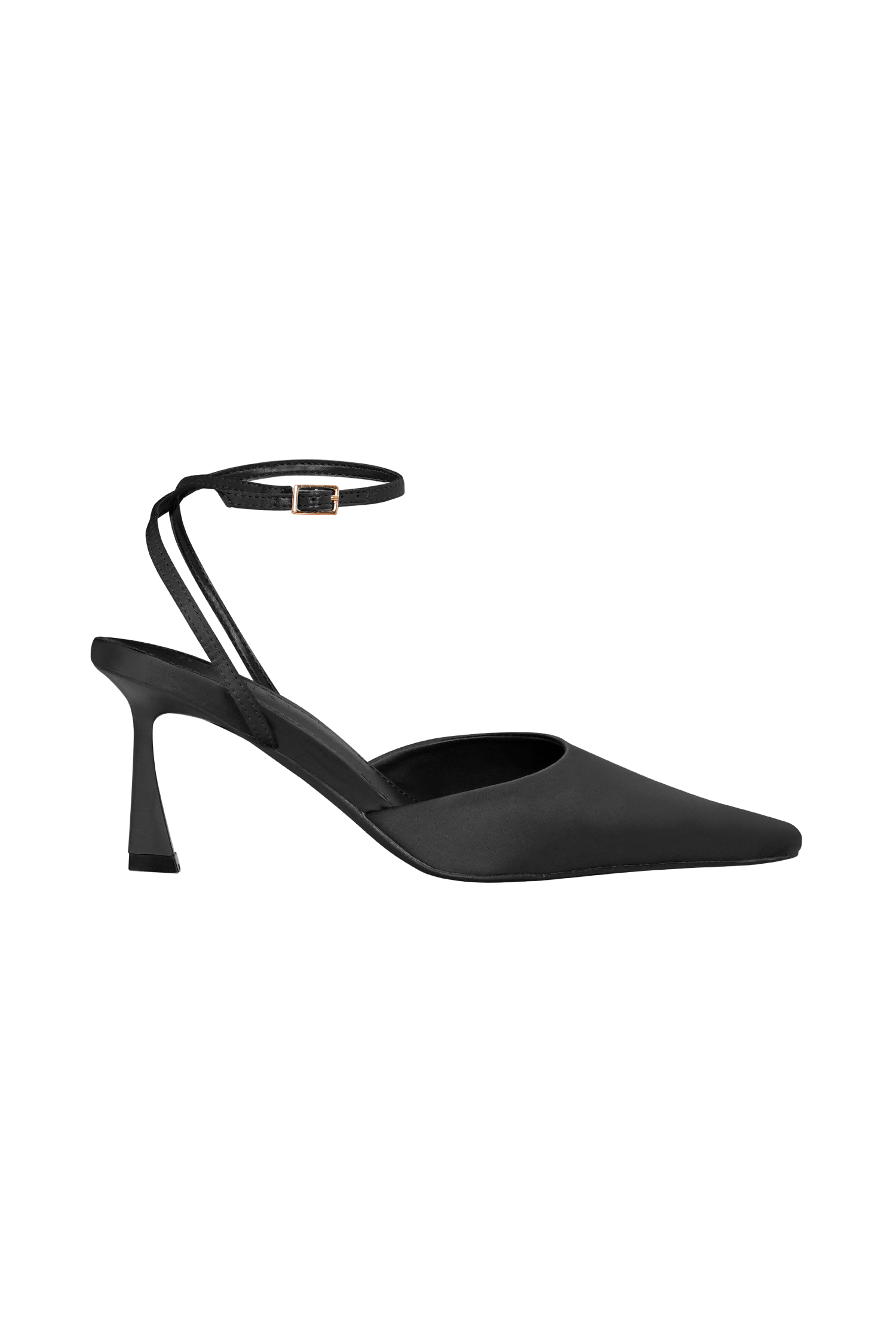 Marley Satin Pointed Heel - Black