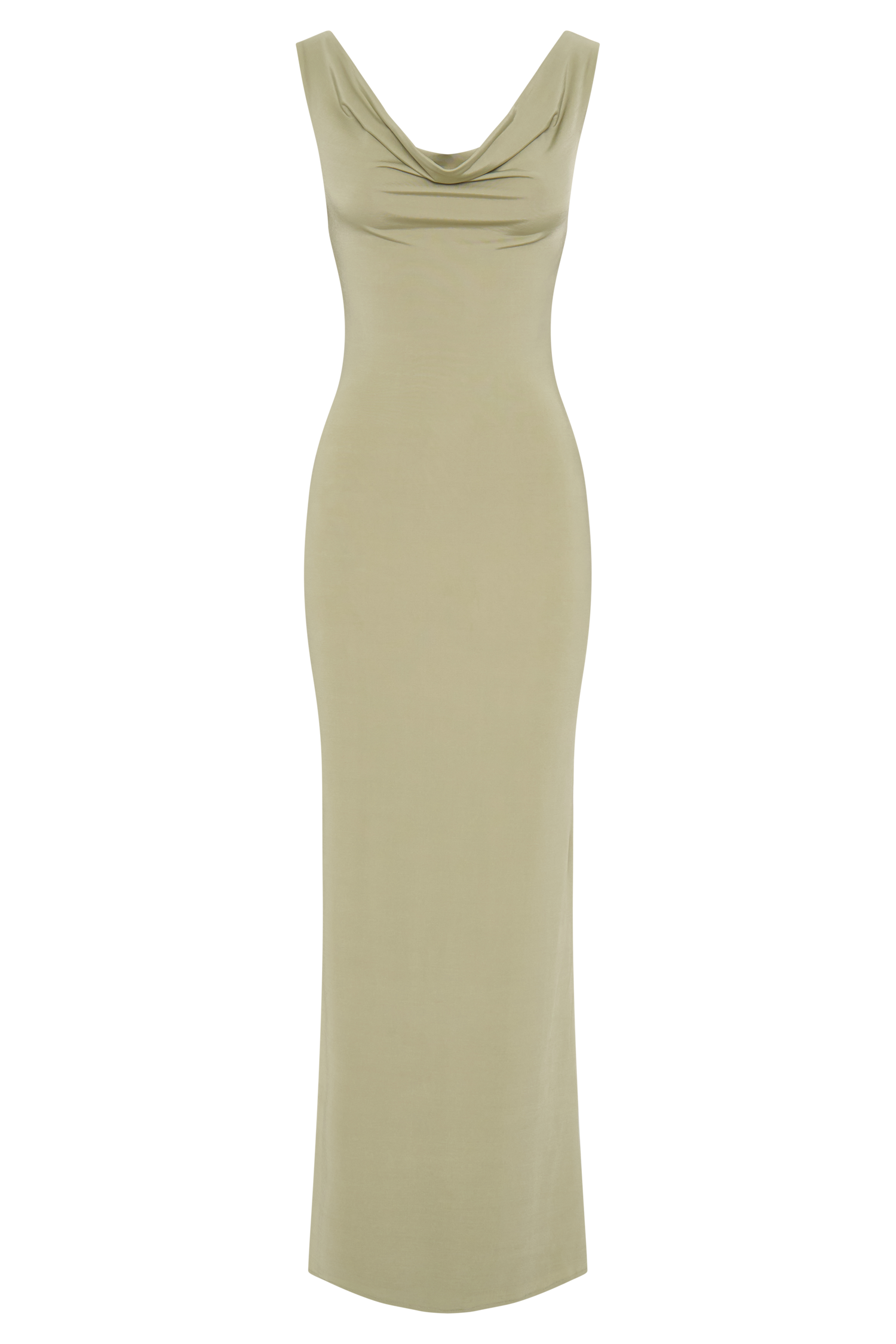Marta Slinky Cowl Maxi Dress - Sage