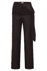 Mattais Boucle Knit Pants - Dark Chocolate