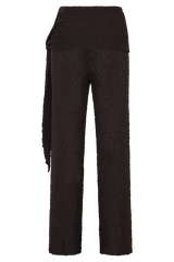 Mattais Boucle Knit Pants - Dark Chocolate