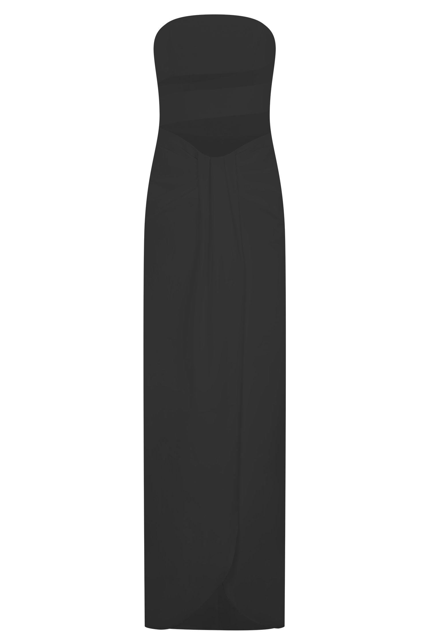 Paulina Cut Out Strapless Maxi Dress - Black