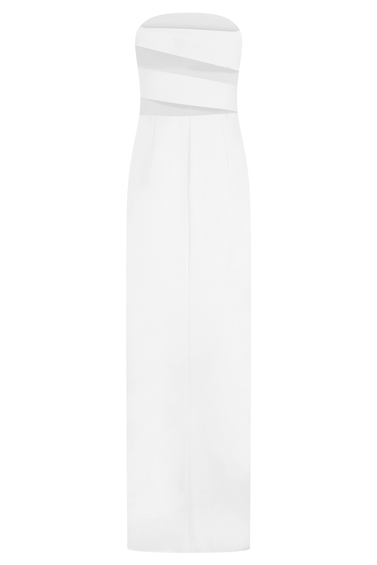 Paulina Cut Out Strapless Maxi Dress - White