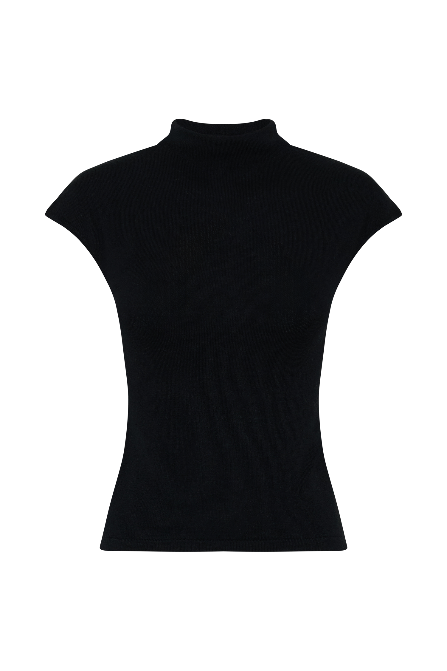 Sonny Short Sleeve Knit Top - Black