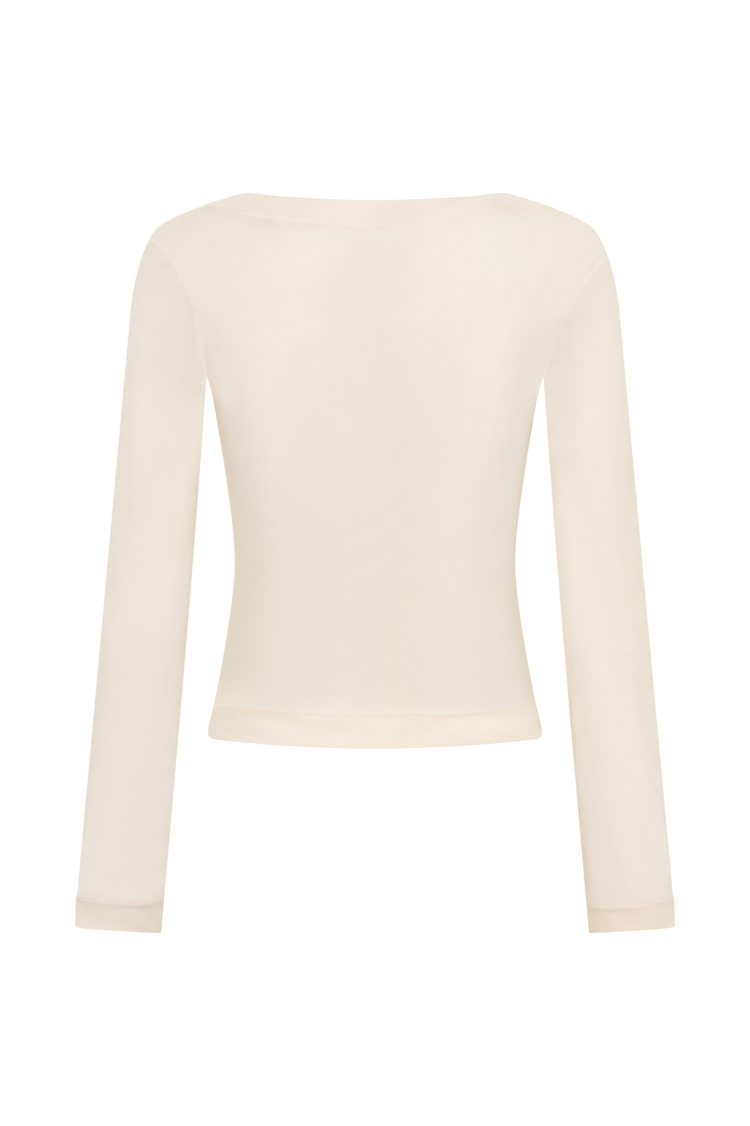 Lumi Long Sleeve Mesh Top - Bone